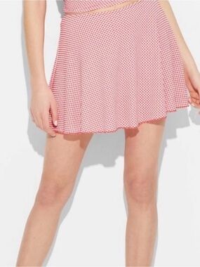 Wild Fable -  Red and White Gingham Skirt Size XXS
